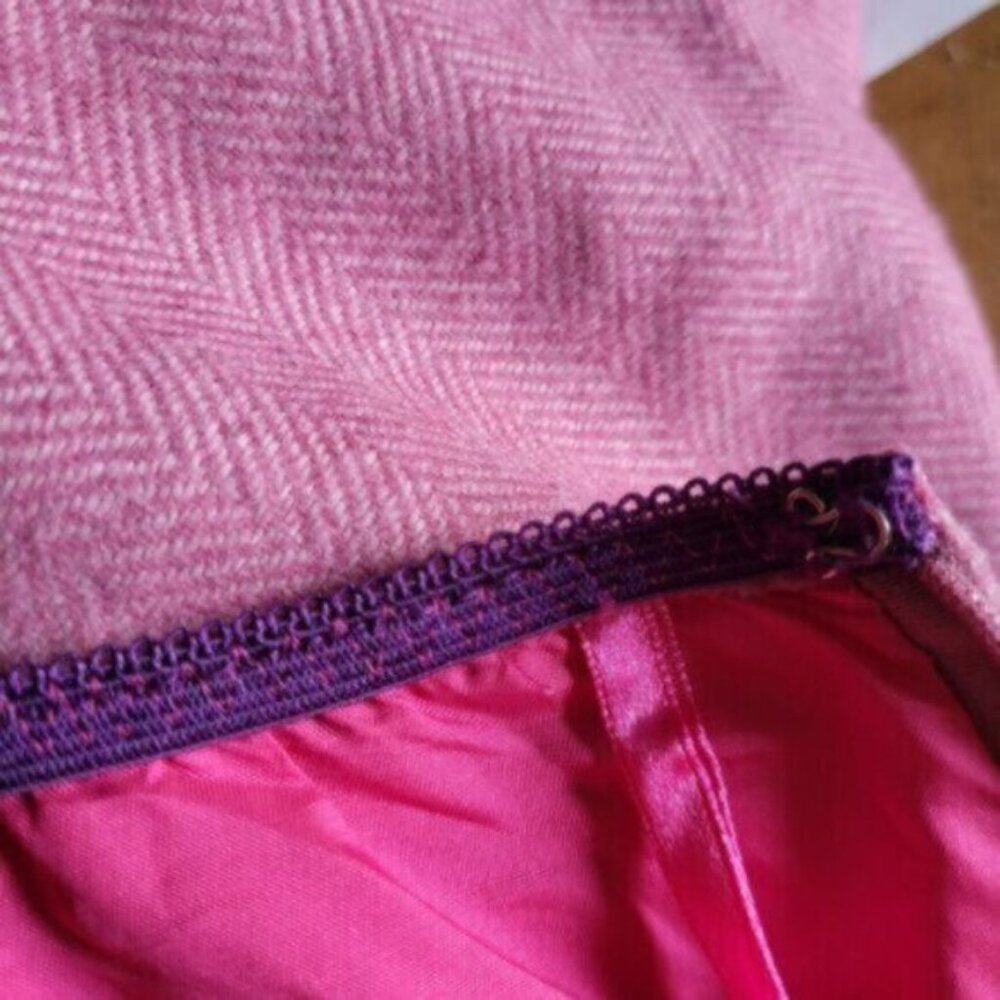 GAP Pink Tweed Skirt Sz 0 - Picture 7 of 11